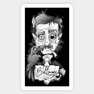 edgar allen poe. baltimore Sticker